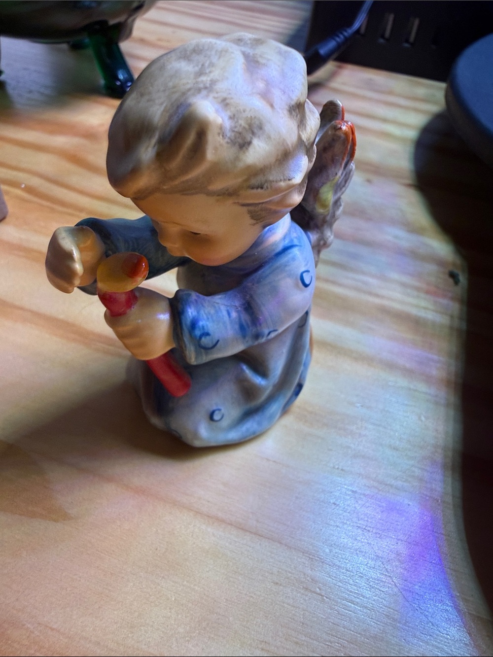 Vintage Goebel Angel Figurine with Red candle